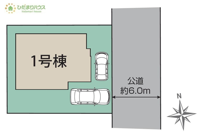 【区画図】 | 牛久市南7丁目18期　新築戸建 | 前面道路幅6ｍ☆車の出入りもラクラクできちゃいます(^^♪