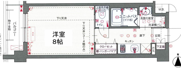 ベラジオ京都駅東の間取り