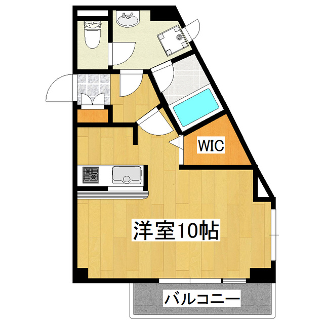 シェルベール壱番館の間取り|広めの居室がＧＯＯＤ！！