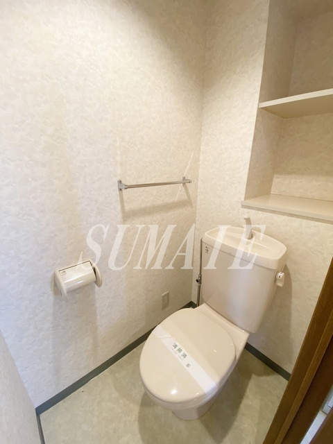 シェルベール壱番館のトイレ|トイレにも収納があります。