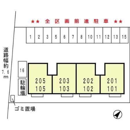 ウィルモア大江の区画図
