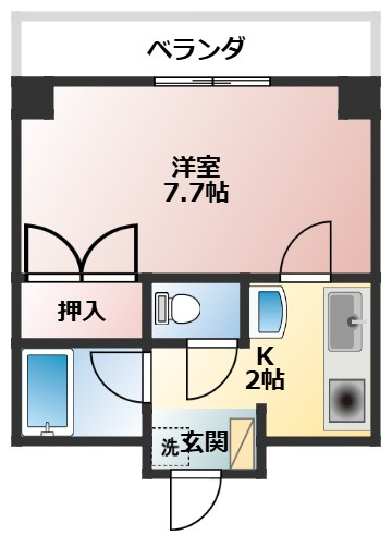 サンハナブサの間取り
