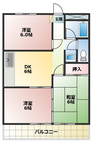 藤ハイツの間取り
