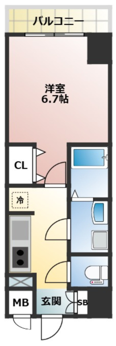 S-RESIDENCE志賀本通dearlyの間取り
