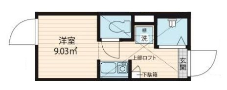 QUQURI北新宿【ククリ北新宿】の間取り