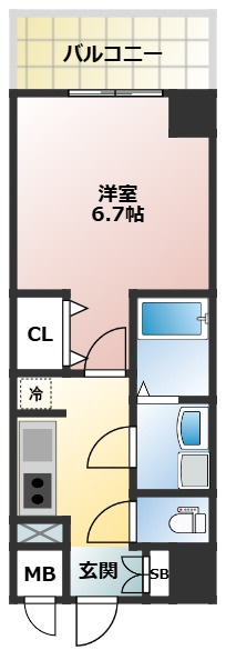 S-RESIDENCE志賀本通dearlyの間取り