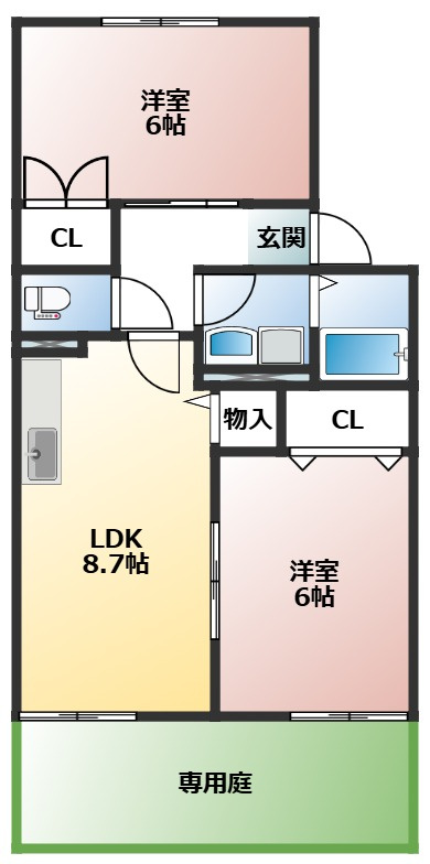 ハイカムール青山の間取り
