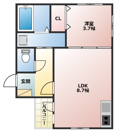 FERIO平安通の間取り