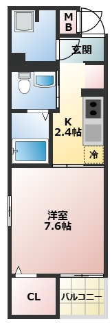エトワール清水の間取り