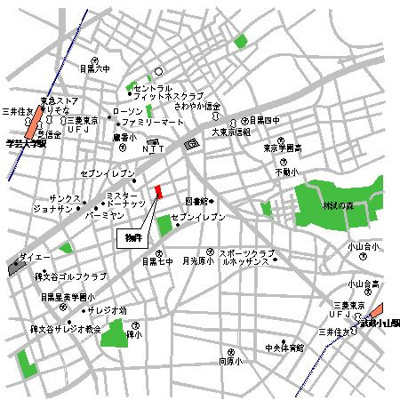 【地図】 | パークアクシス目黒本町