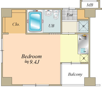 南西・北西の角住戸です。大型収納も付いています。
