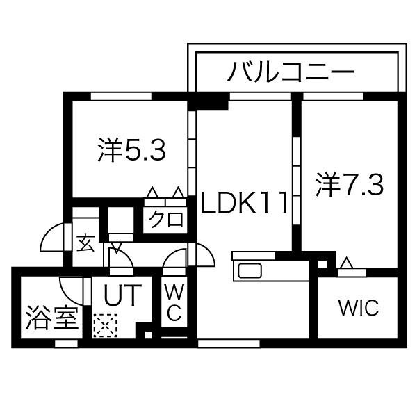 ヴィクトワールカナガサキの間取り
