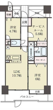 ダイアパレス立石の間取り