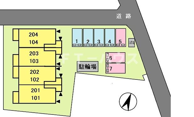 イースト　セレーノの駐車場|駐車場