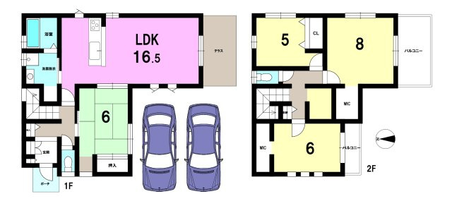 中古戸建の間取り