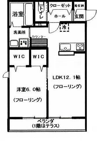 ル　シエル　ブルーの間取り|間取りです。