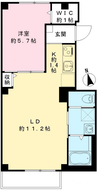 ラルゴ　アミーチェの間取り