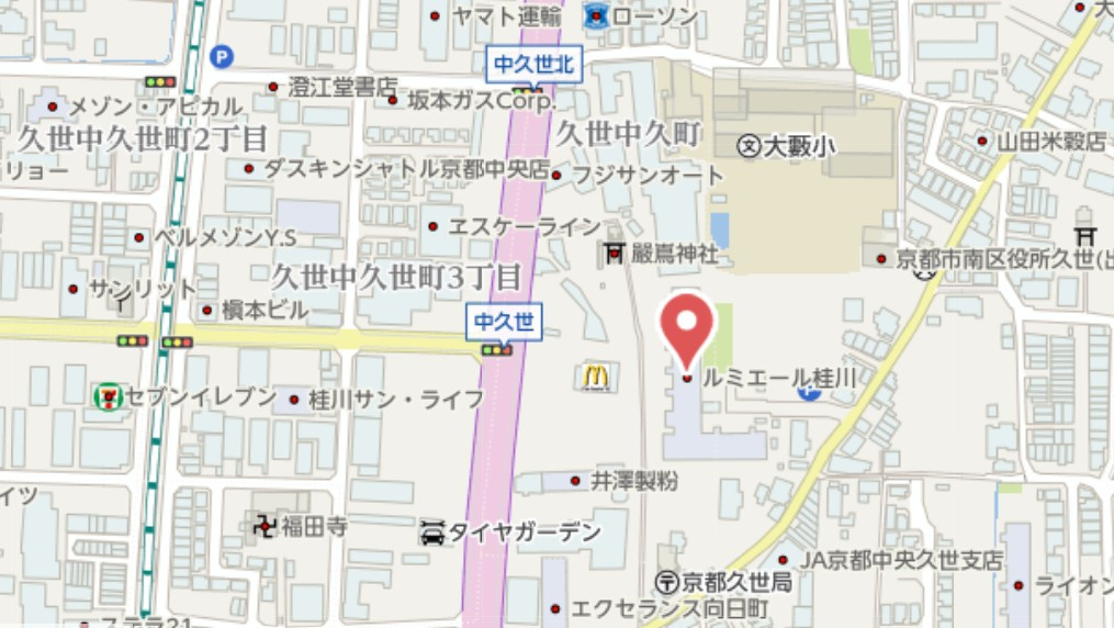 ルミエール桂川　3階の地図