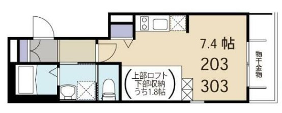エスパーダ新井薬師の間取り