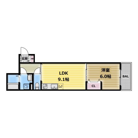 【間取り】 | クレアール俊徳道