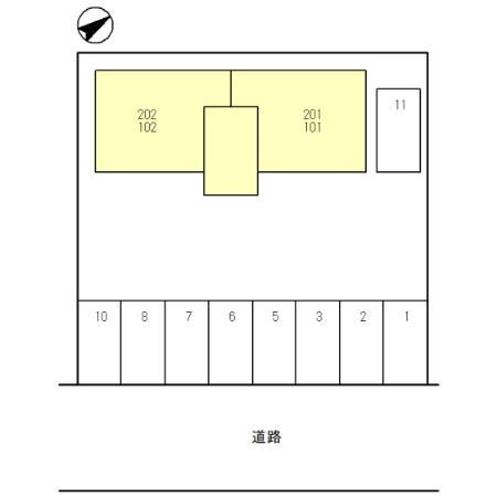 カーサ・カタタの区画図