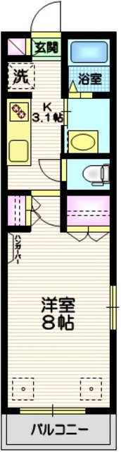 カリヨン花小金井の間取り|★角部屋２面採光★　★収納２箇所★