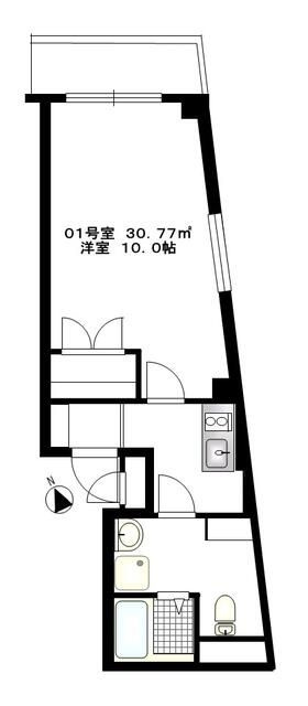 ｂ’ＣＡＳＡ東大井の間取り