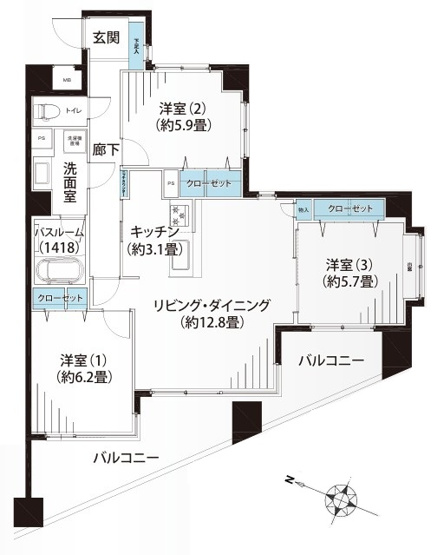 【間取り】 | ナイスアーバン志村坂上