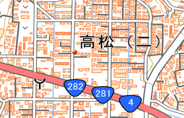 岩手県盛岡市　1棟アパートの地図