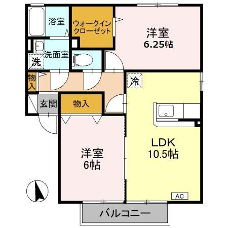 【間取り】 | ウィルモアガーデン Ｃ