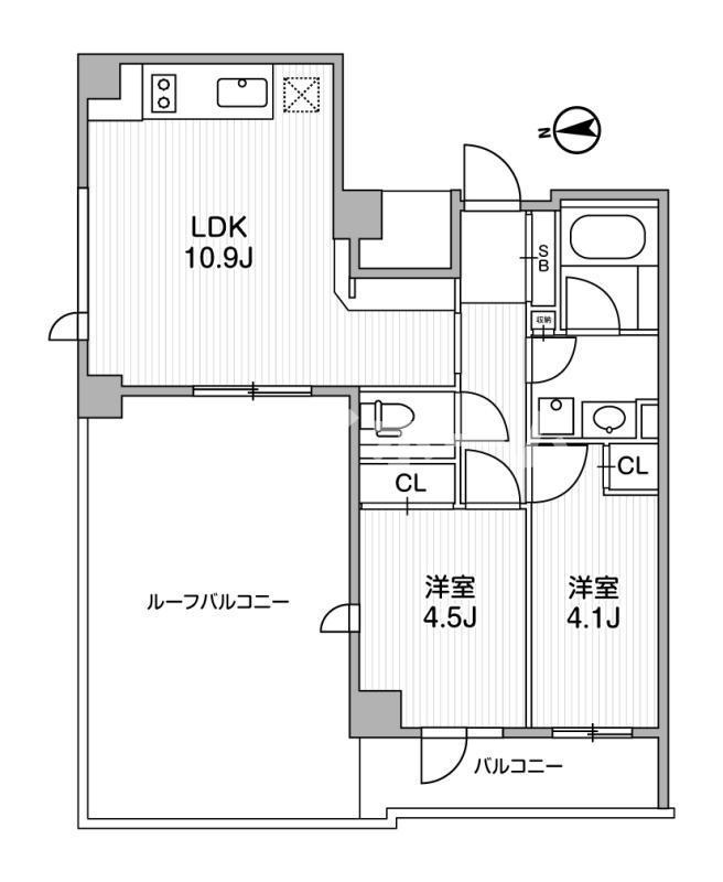 ライトハウス中馬込の間取り