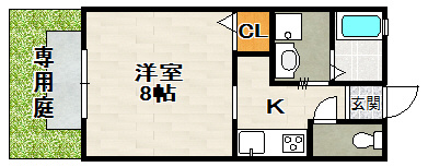 コーポバンブーバレーの間取り