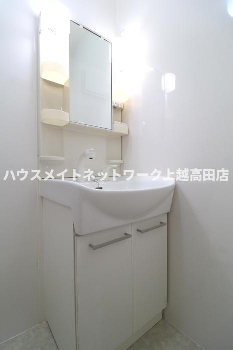 ブランメゾン Ｃの洗面所|洗髪洗面化粧台・洗濯機置場（参考同型102号室室内写真）