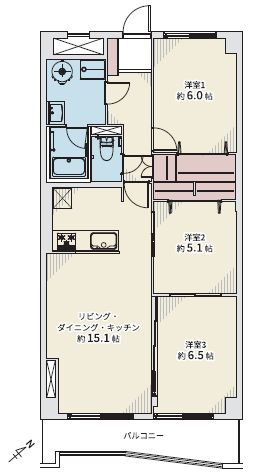 【間取り】 | グリーンヴィラ琴似A棟