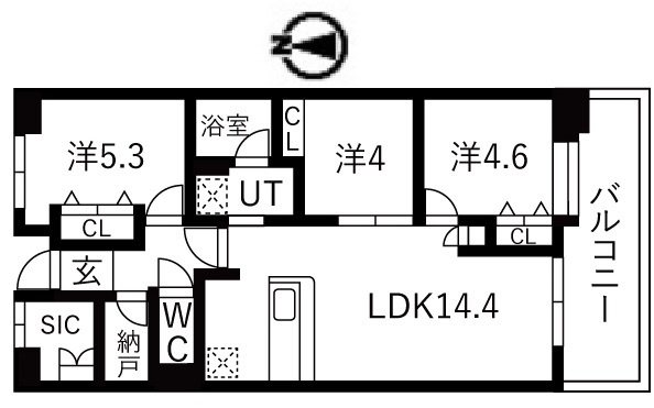 【間取り】 | アクティ目黒駅前1号棟