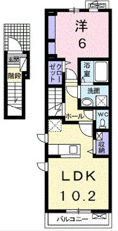 川越市大字砂のアパートの間取り
