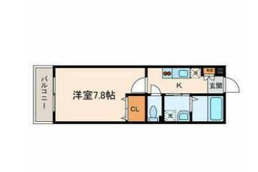 シャテロハイツ弐番館の間取り|間取りです。