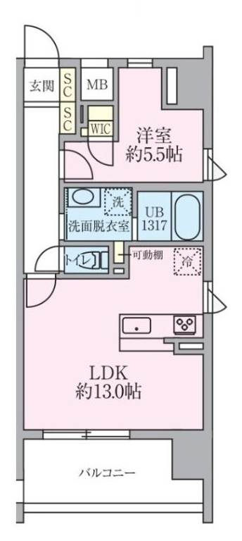 メルシーペール上落合の間取り|間取りです。