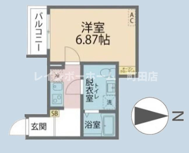 カインドネス海老名2※初期費用分割あと払いサービス利用可能物件の間取り