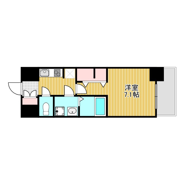S-RESIDENCE三国WESTの間取り