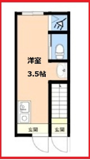 【間取り】 | トウキョウベータ四ツ木10