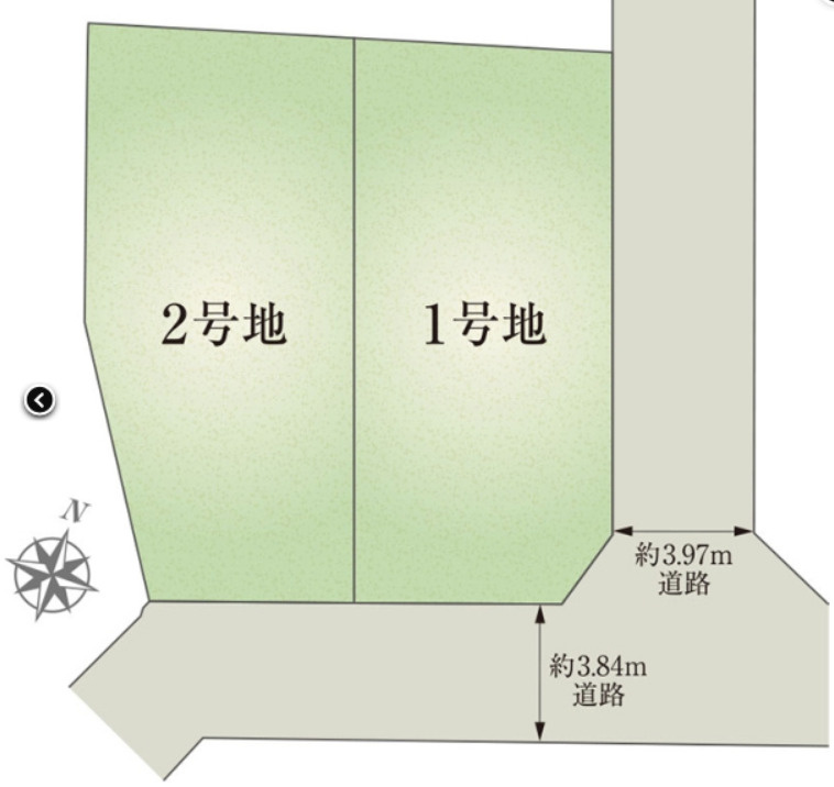 売新築戸建　三島市藤代町の区画図
