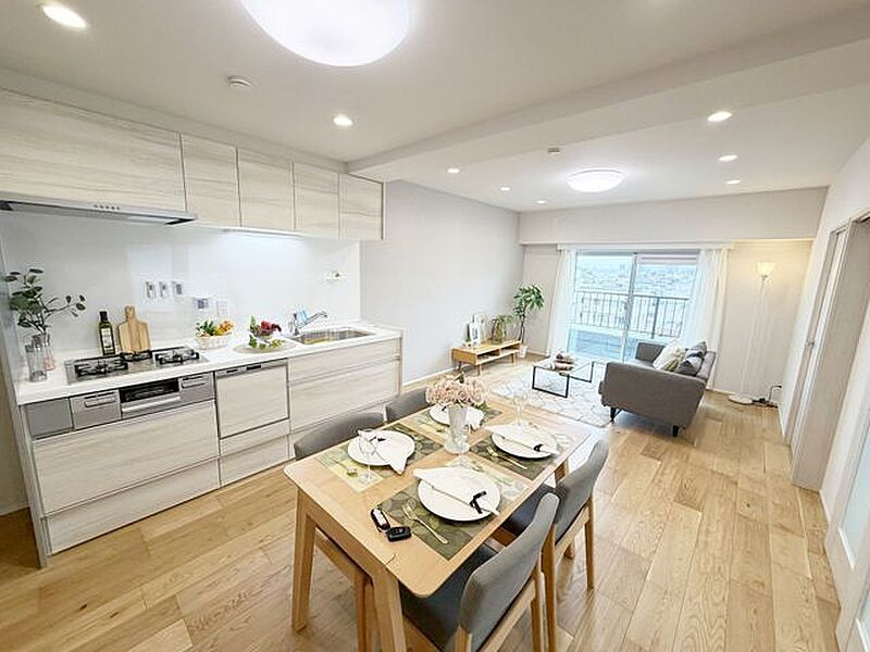 マンションニュー池上（８階部分）／仲介手数料無料／新規フルリノベーションのキッチン