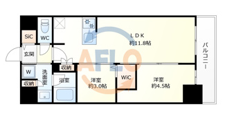 【間取り】 | アーバネックス南森町WEST　堀川小学校区 | アーバネックス南森町WEST　間取り