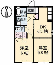 【間取り】 | コーポ シャルダン