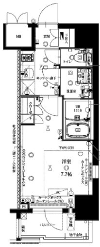 プレスタイル菊川の間取り|間取りです。