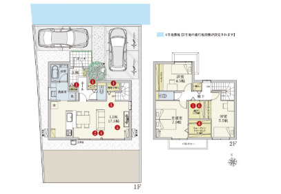 売新築戸建　清水町堂庭の間取り