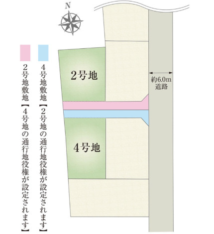 売新築戸建　清水町堂庭の区画図
