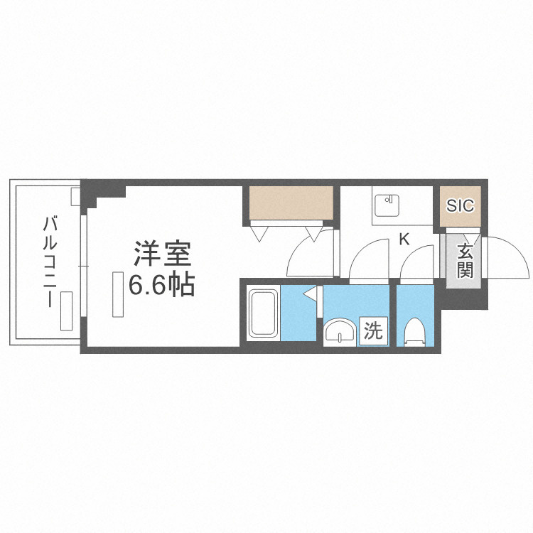 レジュールアッシュアーバンイールの間取り