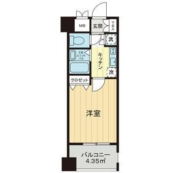 ミリオン大塚アヴィニティーの間取り|間取りです。